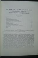 An Analysis of the Eurasian and Australian Neptini(Lepidoptera: Rhopalocera):Bulletin of the British Museum (Natural History) Entomology  Supplement 15