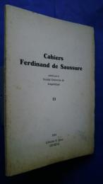 Cahiers Ferdinand de Saussure 13