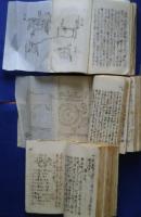 鐘紡教材-織機講義‐前編/織布室（織布細説）/ワインダー・ワーピングマシーン+ノート2冊