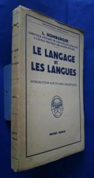 Le langage et les langues -introduction aux  études linguistiques