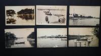 弁天島風景絵葉書-東海道弁天島・茗荷屋旅館タトウ付5枚入+弁天島絵葉書バラ6枚　