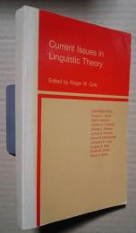 Current Issues in Linguistic Theory