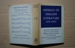 Annals of English Literature　1475-1950-The Principal Publications of Each Year together with an Alphabetical Index of Authors with Their Works