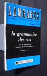 La Grammaire des Cas:Langages 38