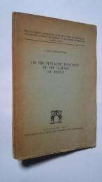 On the  Syntactic Function of the Clauses of Result