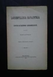 Lauseopillisia havaintoja Luoteis-satakunnan kansankielestä
