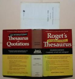 Roget's International Thesaurus -4th edition Completely revised and redesigned