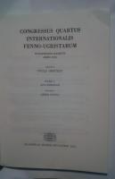 Congressus　Quartus　Internationalis　Fenno-Ugristarum　Budapest　1975　pars　1