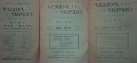 Verda Mondo -Jaro1927　第3巻　numero 4・9-11/1928第4巻‐5・12