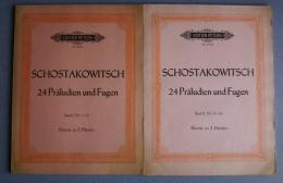 Schostakowitsch 24 Präludien und Fugen -Klavier zu 2 Händen -Band 1:Nr.1-12/Band 2:Nr.13-24
