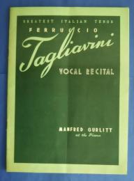 タリアビーニ日本公演プログラム　Ferruccio Tagliavini　Vocal Recital-Greatest Italian Tenor
