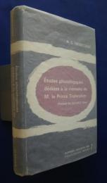 Études phonologiques dédiées à la mémoire de M. le Prince Trubetzkoy
