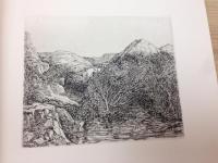 詩集　山の奥　駒井哲郎銅版画2葉入り 限定150部