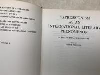 洋書　国際文学現象としての表現主義