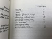 洋書　鉄十字授与者リスト　1939-1945　Vol.1