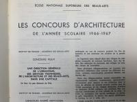 洋書　パリ国立高等美術学校　1966-1967 設計コンペ資料