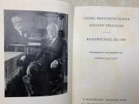洋書　ゲオルク・ケルシェンシュタイナー、エドゥアルト・シュプランガー書簡集　1912-1931年