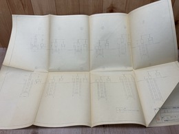 当時物土木資料/　日本生命日比谷ビル新築工事　掘削トロリー図面