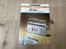 当時物チラシ/　TOSHIBA商品ニュース　東芝ラジオカセットレコーダー　RT-F30
