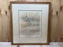 額装版画/　長谷川彰一　La ville flotte sur la mer