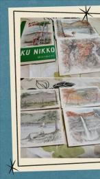 奥日光のスケッチ　　趣味の絵はがき　　6枚