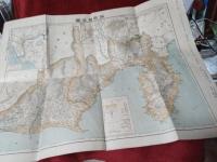 最新　静岡縣全図　　大日本分縣地図之内(図静岡・浜松・沼津)(附市町村名官公署電信郵便局所在便覧)