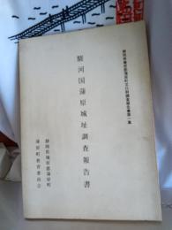 静岡県庵原郡蒲原町文化財調査報告書第一集/駿河国蒲原城址調査報告書