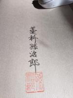 河と山谷に暮らす人々　　藁科孫治郎名入り