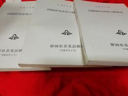 試験研究成果の概要集　平成7年度～　7冊で