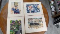日本民俗図譜　日本版画協会同人自刻連作品　10枚揃