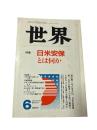 世界: 1987年6月号　　
特集:日米安保とは何か 