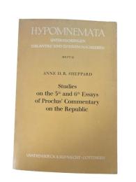 Hypomnemata Heft 61 (Studies on the 5th and 6th Essays of Proclus' Commentary on the Republic) 洋書・古代哲学