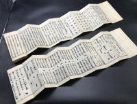 経本「真言諸経陀羅尼常用集」上下2冊揃 明治 折本 梵語 木版