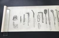 絵巻物「芸州加計隅屋鉄山絵巻」2巻揃 複製 (たたら場の巻/かじ・勘場の巻）1961年 広島県たたら吹きの製鉄業者 便利堂/発行 桐函入