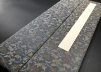 短冊帖 白帖 両面 30葉 絹地 無地 金縁 良好