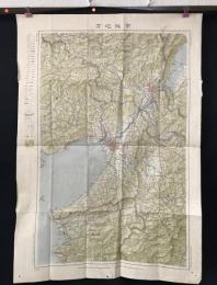 古地図「京坂地方」昭和5年 陸地測量部 京都/兵庫/大阪/奈良/和歌山 84×57