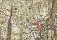 古地図「京坂地方」昭和5年 陸地測量部 京都/兵庫/大阪/奈良/和歌山 84×57
