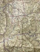 古地図「京坂地方」昭和5年 陸地測量部 京都/兵庫/大阪/奈良/和歌山 84×57