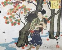 引札 石版画「高瀬隆次商店」明治時代 大判 兵庫県多可郡