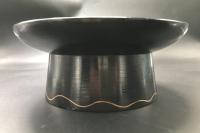 骨董品 琉球 菓子盆 木製 漆器 人物画 沖縄 木箱