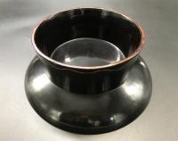 骨董品 琉球 菓子盆 木製 漆器 人物画 沖縄 木箱