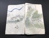 古地図 肉筆「西明寺村 列戸界図面」明治10年 秋田県仙北郡
