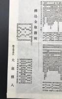 白石鐡道株式會社株式申込證 大正 福島縣 白棚線 昭和46年廃線 戦前