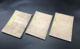 和本「遠州流 挿花四季園」春/夏/秋/３冊 文化10年(1813) 松柏齋一瓢/松齋一僊/著 絵入 花道 華道