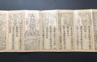 経本「和漢對照 冠註現図観音経」昭和4年 非売品 清水谷恭順/注釈 折帖 仏教 御経 戦前 絵入