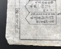 赤穂浪士忠臣蔵「東都芝萬松山泉岳禅寺略図」幕末～明治 泉岳寺蔵板 木版摺