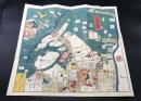 古地図「目黒白金絵図」嘉永七年(1855年) 尾張屋清七/版元 木版刷