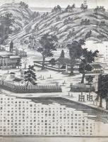 信濃国下高井郡中野町鎮座 王日神社之景 明治33年 名古屋光彰館製版 戦前 由来書 古地図