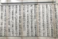 経本「聖無動尊大威怒王秘密陀羅尼経」安政5年 木版 折本 不動明王