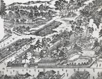 古地図「信州善光寺境名井全図」明治33年 石版刷り 青沼吉治郎/発行